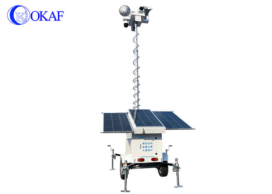3 - мобильные люди трейлера безопасностью Sentry 10m считая башню наблюдения CCTV 1080P 4G GPS