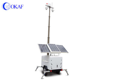 Трейлера наблюдения Sentry панелей солнечных батарей Movability мобильного видео- полу- постоянный