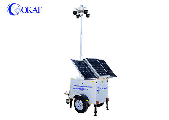 Трейлеры солнечное IP65 наблюдения Sentry высоты камеры 9m PTZ мобильные